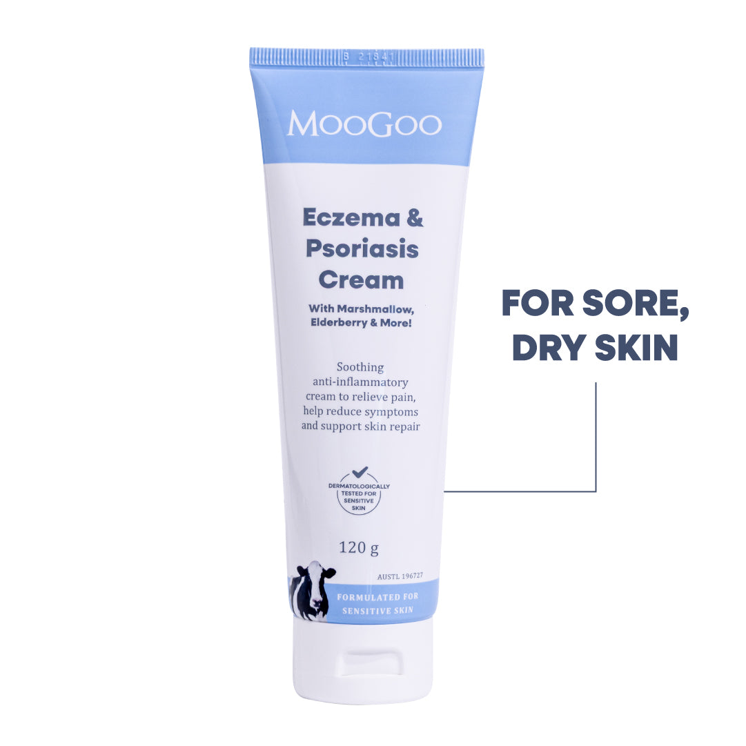 Eczema & Psoriasis Cream with Marshmallow, Elderberry & More
