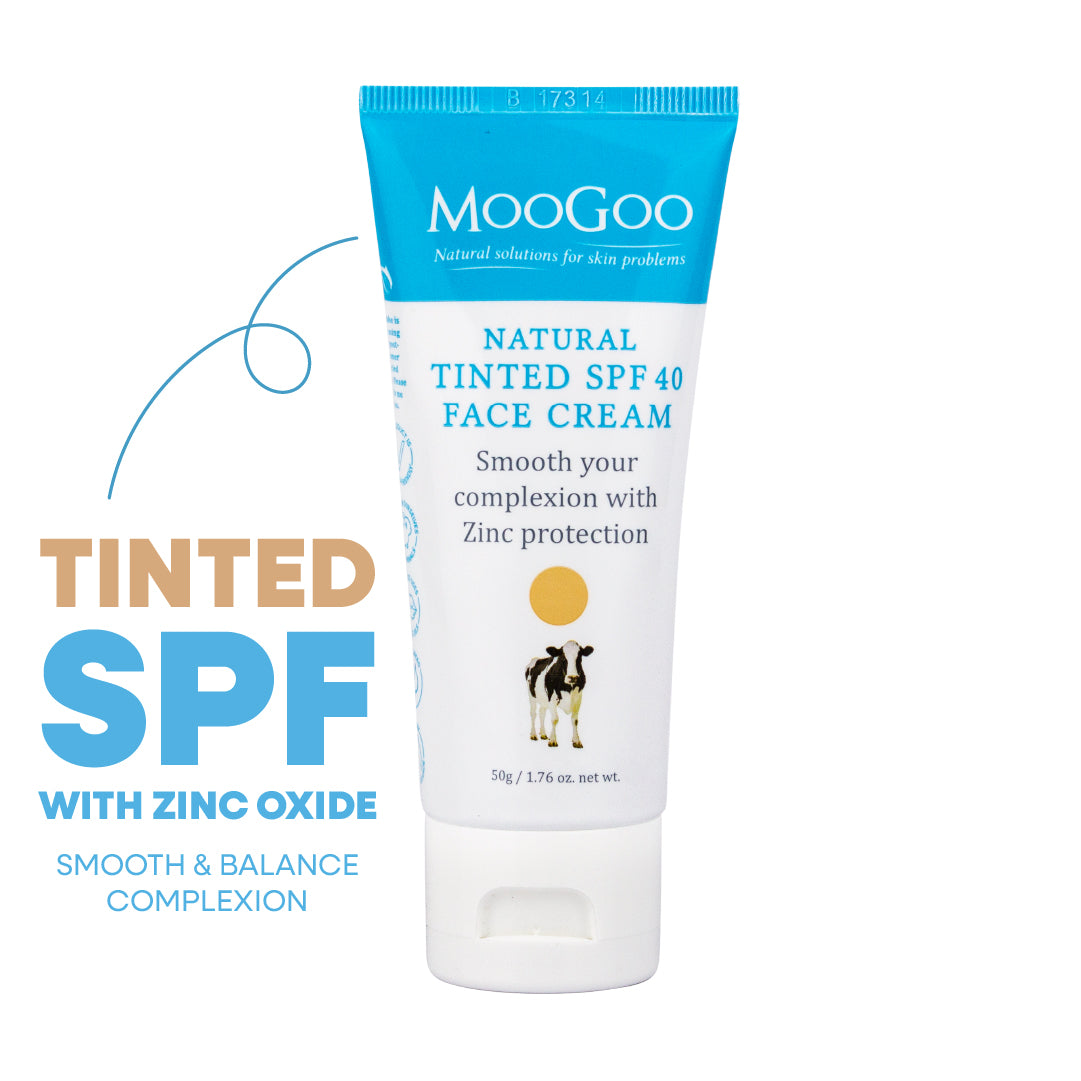 Buy Tinted SPF 40 Face Cream 50g by MooGoo AU online MooGoo AU