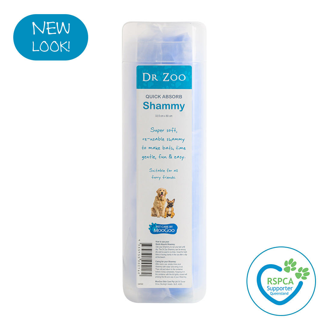 Dog Shammy Towel Fast Drying Natural Pet Care by MooGoo MooGoo AU