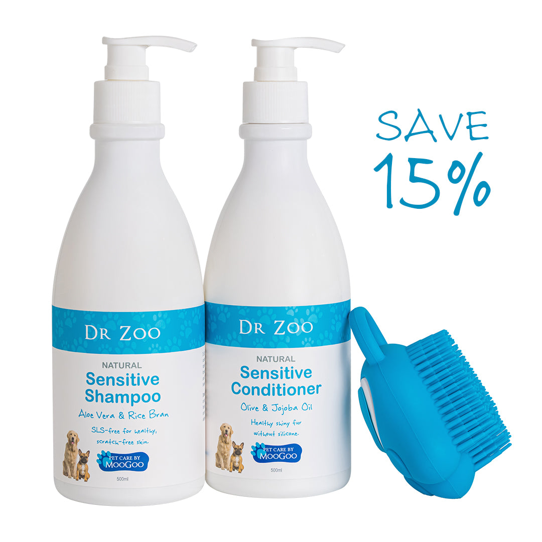 Natural Dog Shampoo, Conditioner & Brush Pack | Save 15% on Bathtime ...
