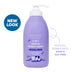 MooGoo Mini Moo Baby and Child Natural 2 in 1 Bubbly Wash 1L in white background, Paediatrician approved gentle cleaner & bubble bath. Soap & SLS free. Tear free formula.