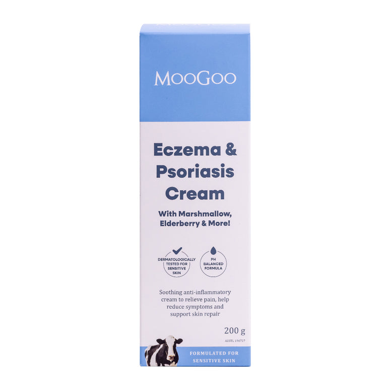 Eczema & Psoriasis Cream with Marshmallow, Elderberry & More