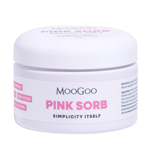 MooGoo Pink Sorb Cream 200g jar, natural Vitamin B12 moisturiser for hyperallergic and sensitive skin, pH balanced and essential oil free