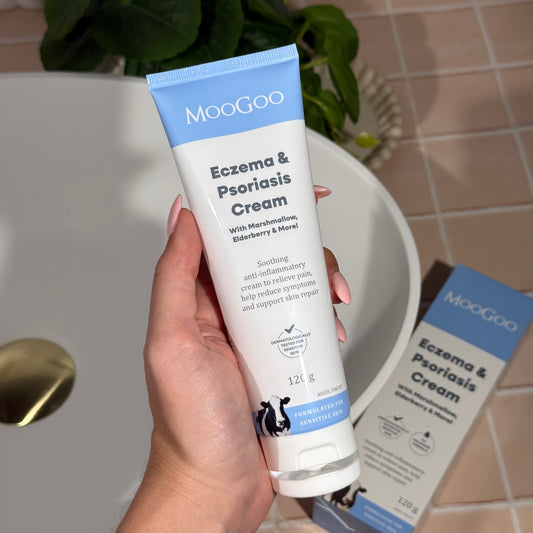 Eczema & Psoriasis Cream with Marshmallow, Elderberry & More