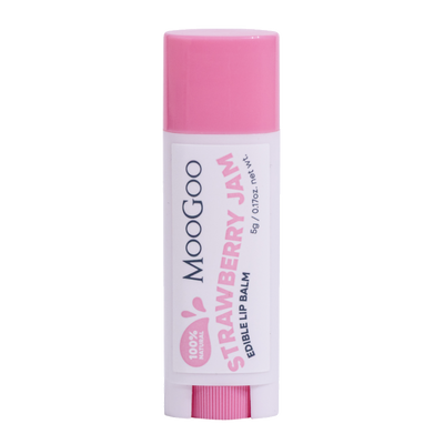Tinted Strawberry edible lip balm 5g tube